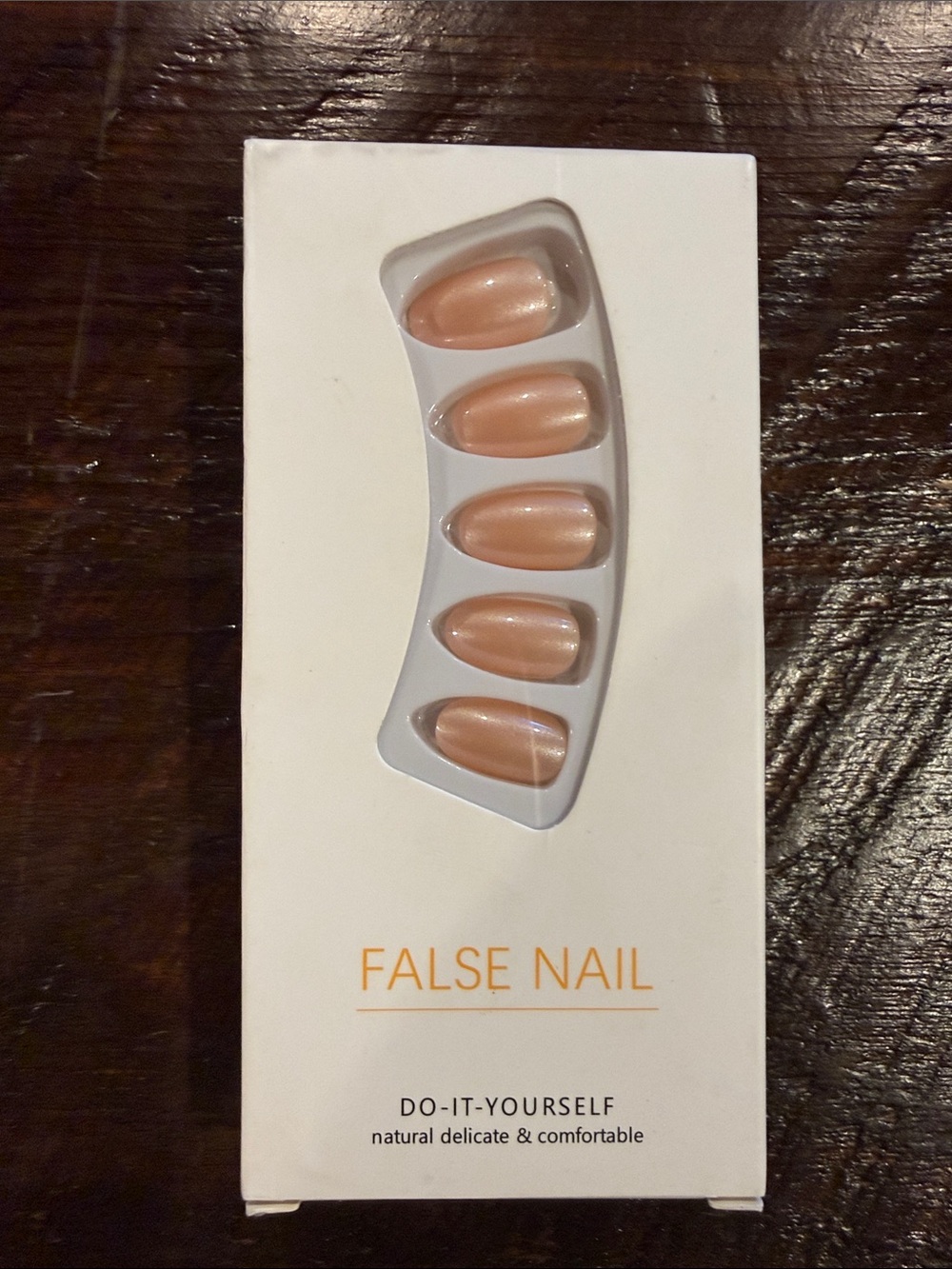 False Nail Set — Nude Beige Press-On Nails